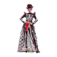 Womens Rosas Day Of Dead Costume