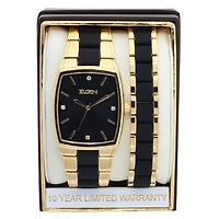 Elgin Mens Black Watch Boxed Set Fg1610010ttst