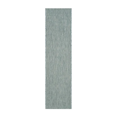 Safavieh Courtyard Collection Flora Geometric Indoor/Outdoor Runner Rug