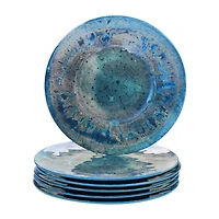 Certified International Radiance Teal 6-pc. Melamine Dinner Plate