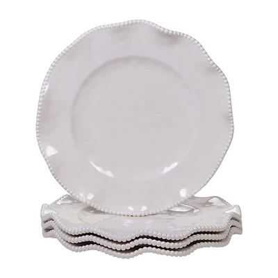 Certified International Perlette Red 4-pc. Melamine Dinner Plate