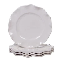 Certified International Perlette Red 4-pc. Melamine Dinner Plate