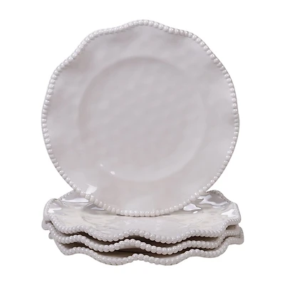 Certified International Perlette Red 4-pc. Melamine Salad Plate