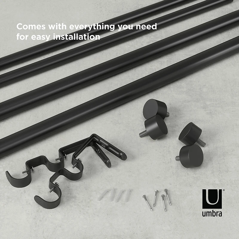 Umbra Mix & Match Cappa Double Curtain Rod