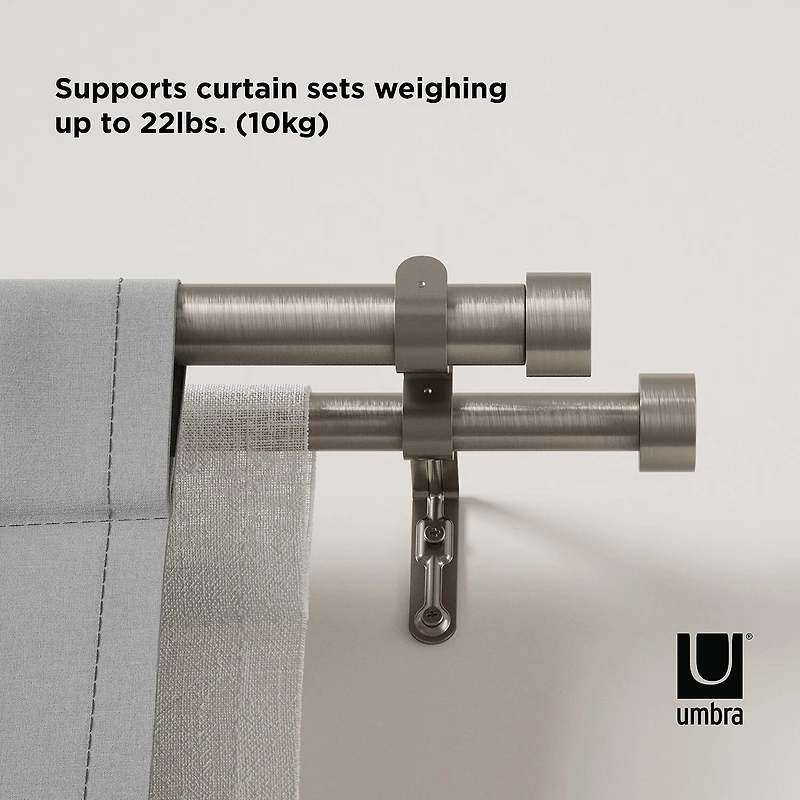 Umbra Mix & Match Cappa Double Curtain Rod