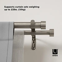 Umbra Mix & Match Cappa Double Curtain Rod