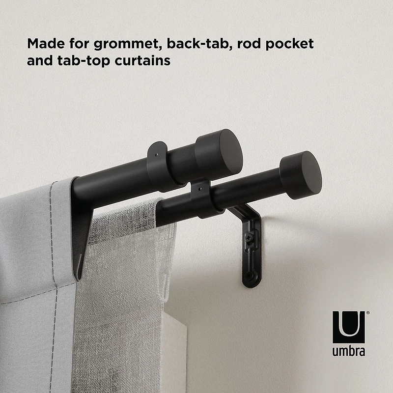 Umbra Mix & Match Cappa Double Curtain Rod