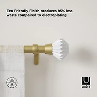 Umbra Pleat 1 IN Adjustable Curtain Rod