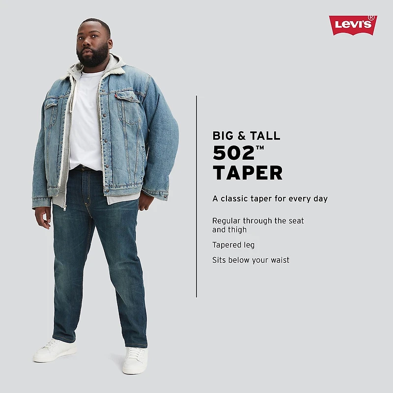 Levi's® Big and Tall Mens 502™ Tapered Leg Regular Fit Jean