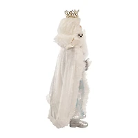 Kurt Adler 21-Inch Silver White And Lavender Blue Standing Christmas Santa Figurine