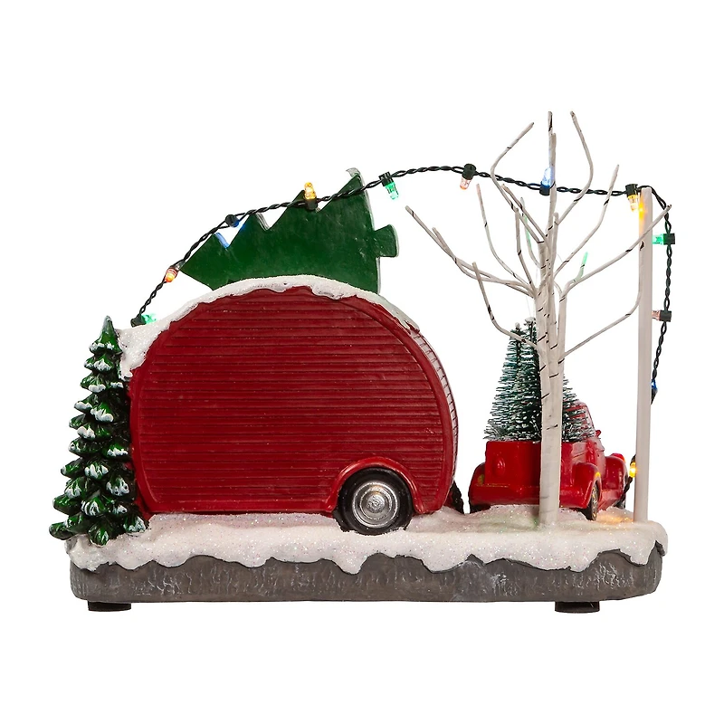 Kurt Adler 4.7-Inch Battery Operated Trees Lighted Christmas Tabletop Decor