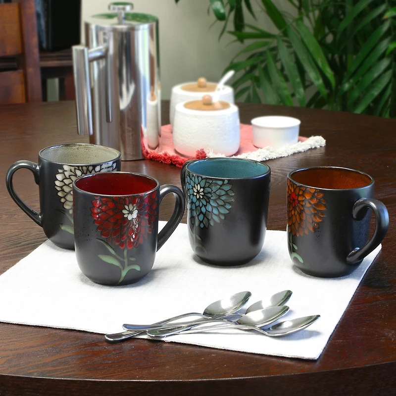 Gibson 16oz Mug Set 4-pc. Stoneware Dinnerware Set