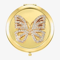 Monet Jewelry Gold Tone Gold Tone Butterfly Compact Mirror