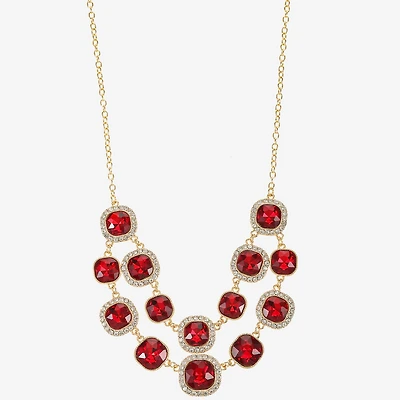 Monet Jewelry Womens Blue 18 Inch Statement Necklace