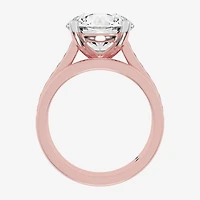 (G-H / Vs2-Si1) Womens 4 CT. T.W. Lab Grown White Diamond 14K Gold Round Side Stone Bridal Set