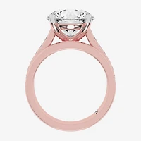(G-H / Vs2-Si1) Womens 5 CT. T.W. Lab Grown White Diamond 14K Gold Round Side Stone Bridal Set