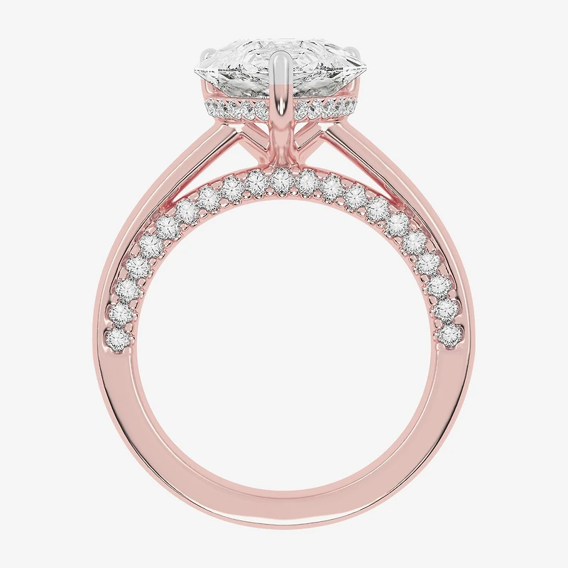 G-H / Vs2-Si1) Womens / CT. T.W. Lab Grown White Diamond 14K Gold Solitaire Engagement Ring