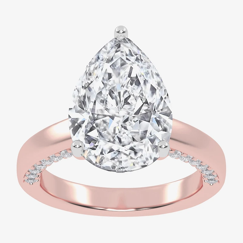 G-H / Vs2-Si1) Womens / CT. T.W. Lab Grown White Diamond 14K Gold Solitaire Engagement Ring