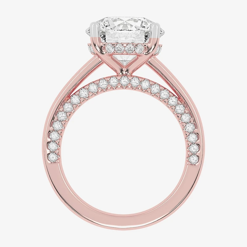(G-H / Vs2-Si1) Womens 3 1/2 CT. T.W Lab Grown White Diamond 14K Gold Solitaire Engagement Ring
