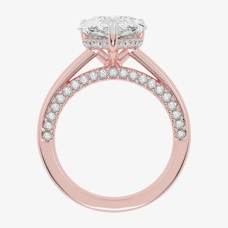 (G-H / Vs2-Si1) Womens 3 1/2 CT. T.W Lab Grown White Diamond 14K Gold Solitaire Engagement Ring