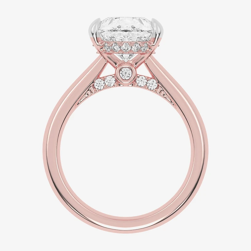 G-H / Vs2-Si1) Womens 1/ CT. T.W. Lab Grown White Diamond 14K Gold Pear Solitaire Engagement Ring