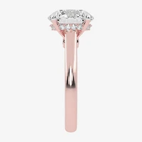 G-H / Vs2-Si1) Womens 1/4 CT. T.W. Lab Grown White Diamond 14K Gold Round Solitaire Engagement Ring