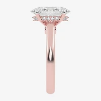 G-H / Vs2-Si1) Womens 1/ CT. T.W. Lab Grown White Diamond 14K Gold Oval Solitaire Engagement Ring