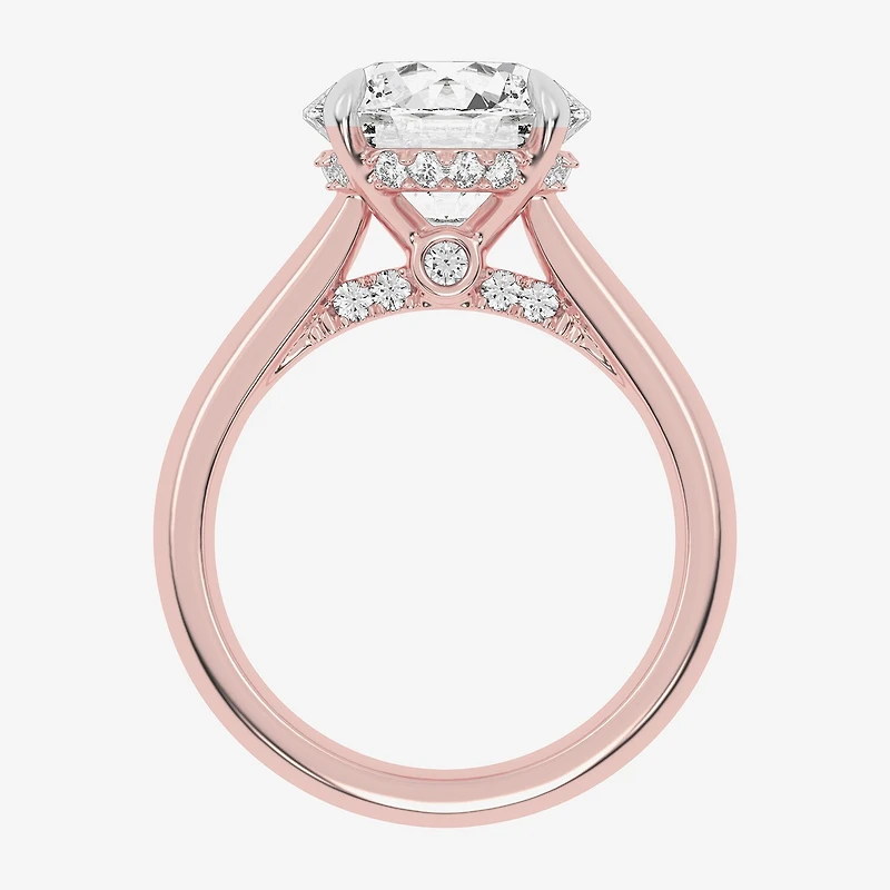 (G-H / Vs2-Si1) Womens 5 1/3 Ct. T.W. Lab Grown White Diamond 14K Gold Round Solitaire Engagement Ring