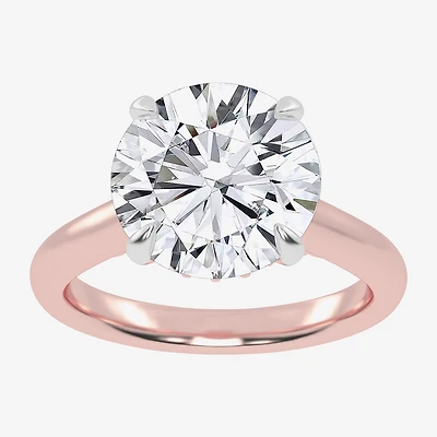 (G-H / Vs2-Si1) Womens 5 1/3 Ct. T.W. Lab Grown White Diamond 14K Gold Round Solitaire Engagement Ring