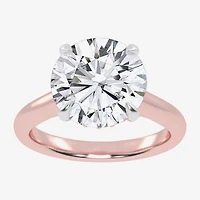 (G-H / Vs2-Si1) Womens 5 1/3 Ct. T.W. Lab Grown White Diamond 14K Gold Round Solitaire Engagement Ring