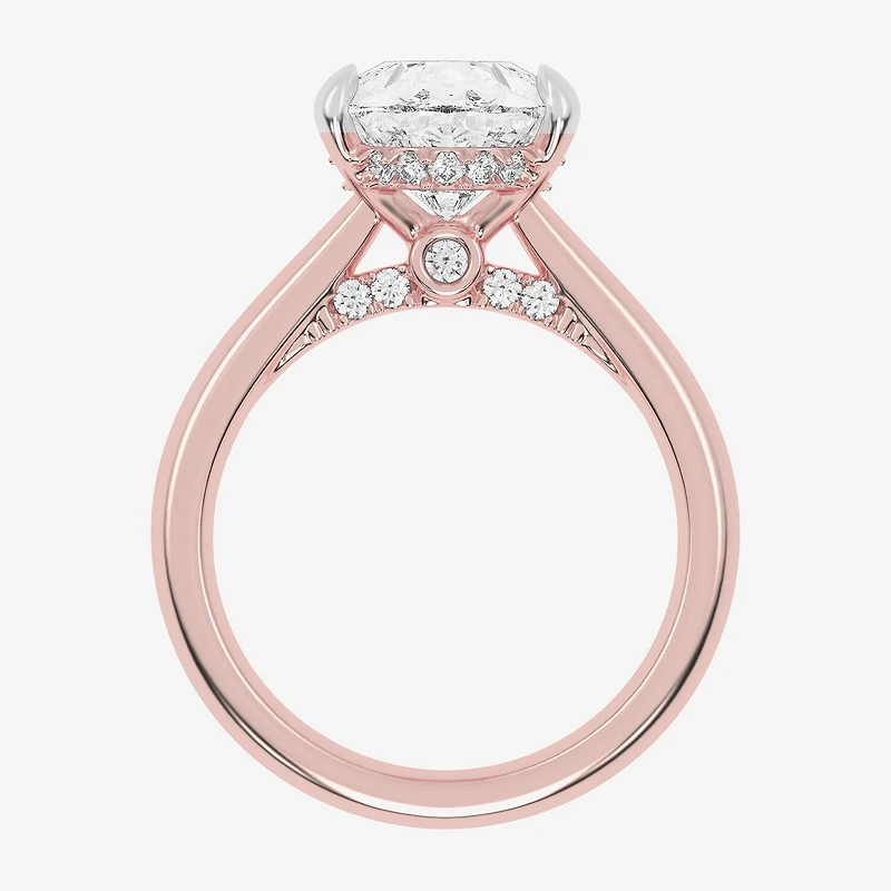 (G-H / Vs2-Si1) Womens 5 1/3 Ct. T.W. Lab Grown White Diamond 14K Gold Pear Solitaire Engagement Ring