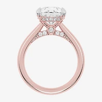 (G-H / Vs2-Si1) Womens 5 1/3 Ct. T.W. Lab Grown White Diamond 14K Gold Pear Solitaire Engagement Ring