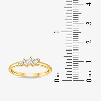 Diamonart Womens Cubic Zirconia Sterling Silver Stackable Ring