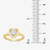 Diamonart Womens Cubic Zirconia Sterling Silver Heart Band