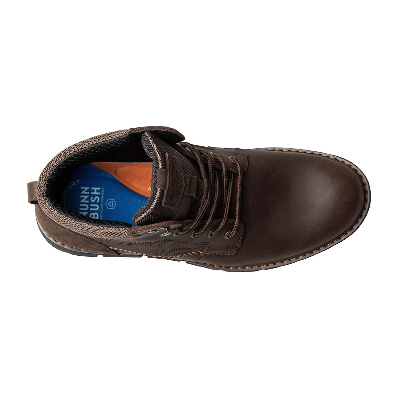 Nunn Bush Mens Karnak Plain Flat Heel Lace Up Boots