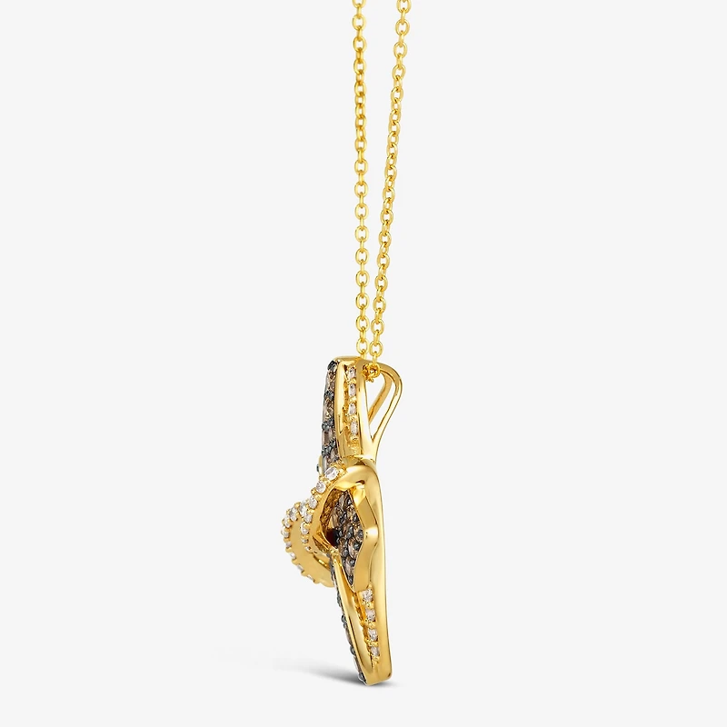 Le Vian® Pendant featuring Chocolate Diamonds® Nude Diamonds™ set in 14K Vanilla Gold®