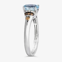 Le Vian® Ring featuring Sea Blue Aquamarine® Chocolate Diamonds® Nude Diamonds™ set in 14K Vanilla Gold®