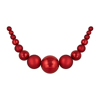 Northlight 6ft Red Shatterproof Ball Swag
