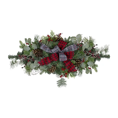 Northlight 36in Bows And Berries Unlit Swag