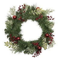 Northlight Frosted Pine And Cone Wreath