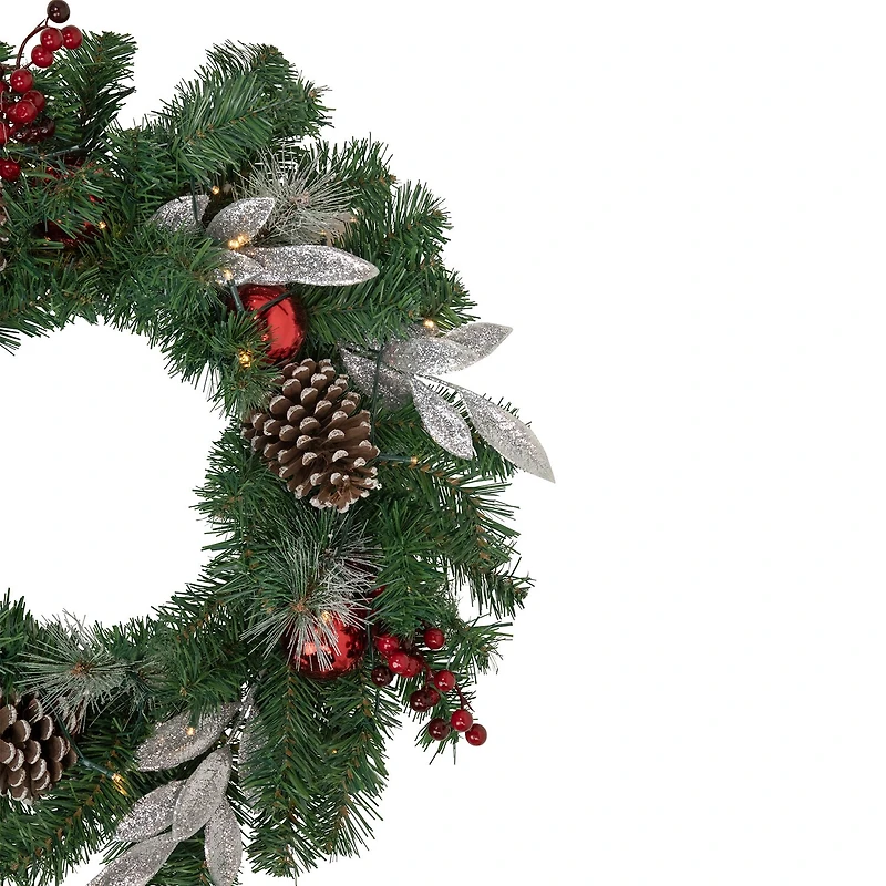 Northlight Frosted Pre-Lit Wreath