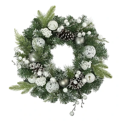 Northlight Pine Frosted Artificial Wreath
