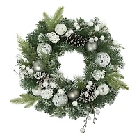 Northlight Pine Frosted Artificial Wreath