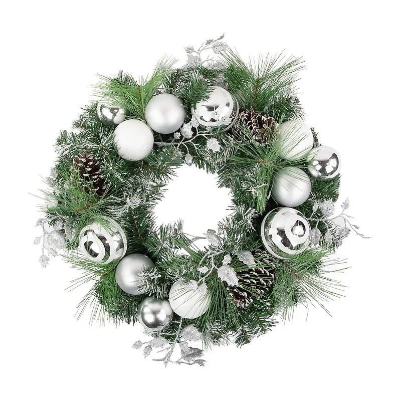 Northlight Pine Needle Pinecones And Ornaments Wreath