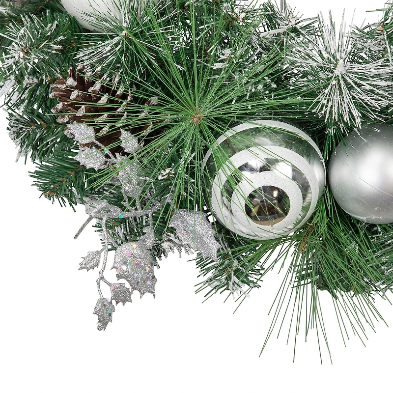 Northlight Pine Needle Pinecones And Ornaments Wreath