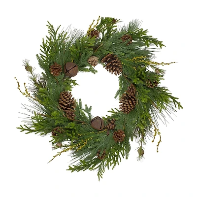 Northlight 30in Pinecone Unlit Wreath