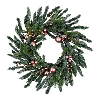 Northlight 28in Ornament Ball Unlit Wreath