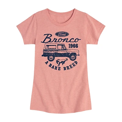 Ford Bronco Big Kid Girls Crew Neck Short Sleeve Classic Fit Graphic T-Shirt
