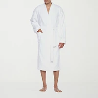Residence Mens-Tall Terry Cloth Kimono Robe Long Sleeve Length