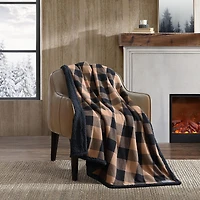 Eddie Bauer Cabin Plaid Cotton Flannel Lightweight Throw
